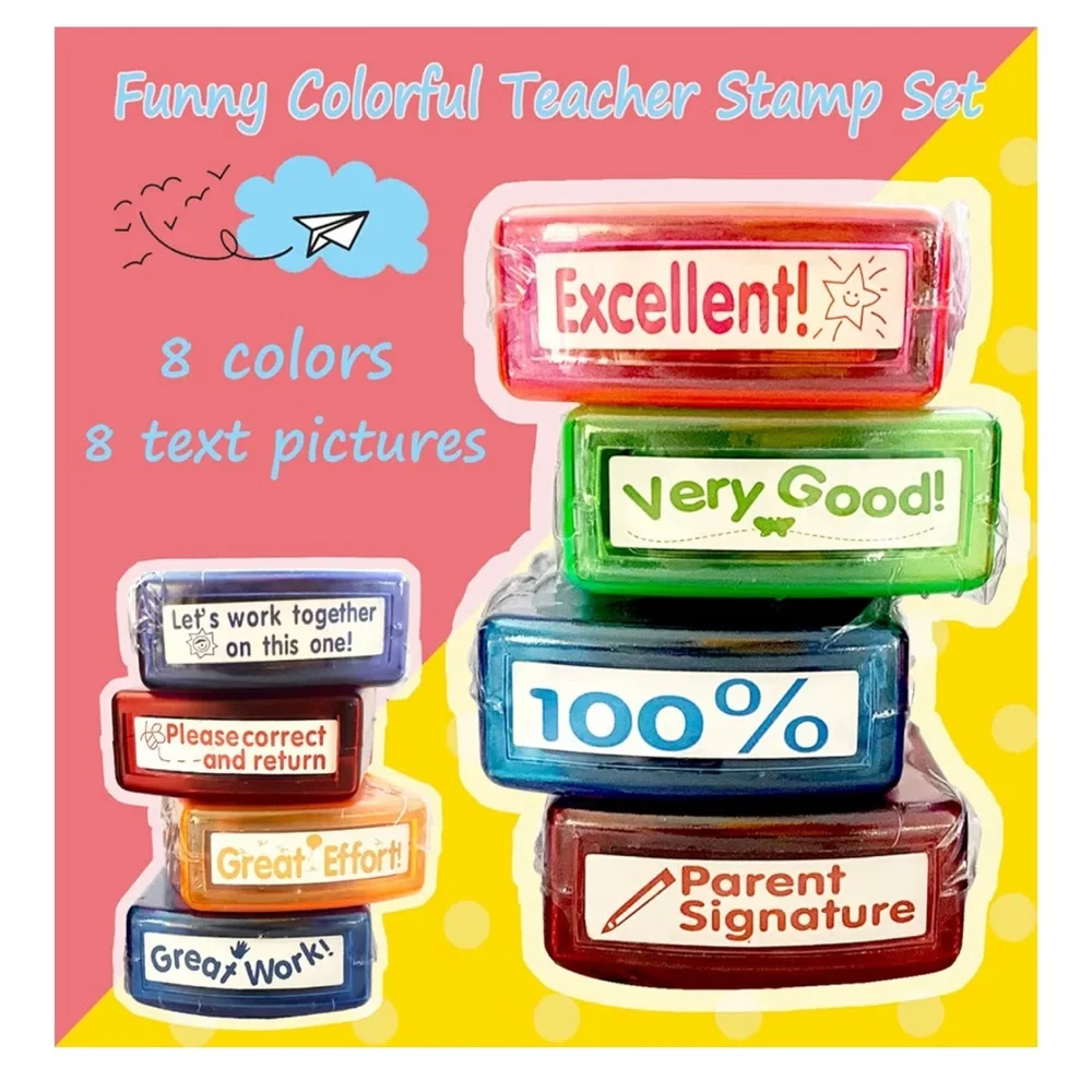 TEACHER’s Supplies Self-Inking Stamp (8 pcs)